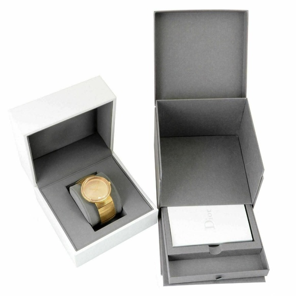 Christian Dior Diamonds Solid Swiss Gold Watch - Picture 4 of 5